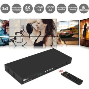 Siig 3X3 4K VIDEO WALL PROCESSOR WITH USB-C/DP/VGA/HDMI INPUT CE-H26F11-S1