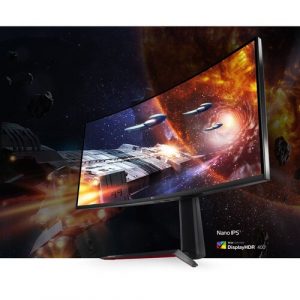 34IN 3440X1440 LCD CURVED MNTR HDMI DP TLT HGHT GSYNC VESA100 - 34GN85B-B