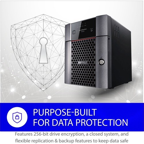 BUFFALO TeraStation 3420 4-Bay SMB 8TB (4x2TB) Desktop NAS Storage w/ Hard Drives Included - Annapurna Labs Alpine AL-214 Quad-core (4 Core) 1.40 GHz - 4 x HDD - TS3420DN0804 - Image 17