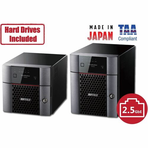 BUFFALO TeraStation 3420 4-Bay SMB 8TB (4x2TB) Desktop NAS Storage w/ Hard Drives Included - Annapurna Labs Alpine AL-214 Quad-core (4 Core) 1.40 GHz - 4 x HDD - TS3420DN0804 - Image 5