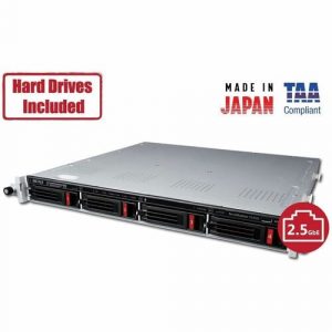 BUFFALO TeraStation 3420 4-Bay SMB 8TB (4x2TB) Rackmount NAS Storage w/ Hard Drives Included - Alpine AL-214 Quad-core (4 Core) 1.40 GHz - 4 x HDD Supported - - TS3420RN0804