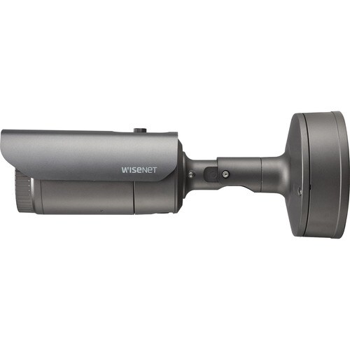 Hanwha Techwin XNO-8082R 6 Megapixel Indoor/Outdoor HD Network Camera - Color, Monochrome - Bullet - Dark Gray - 131.23 ft Night Vision - H.265, H.264, H.264M, H.264H, MJPEG - XNO-8082R - Image 2