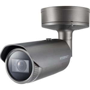 Hanwha Techwin XNO-8082R 6 Megapixel Indoor/Outdoor HD Network Camera - Color, Monochrome - Bullet - Dark Gray - 131.23 ft Night Vision - H.265, H.264, H.264M, H.264H, MJPEG - XNO-8082R