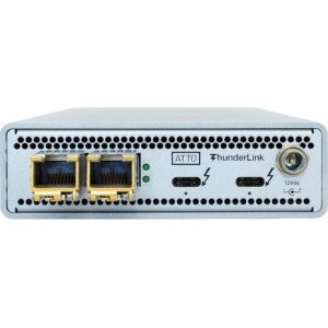 ATTO ThunderLink N3 3102T (RJ45 SFP+) - Thunderbolt 3 - 10 Gbit/s Data Transfer Rate - 2 Port(s) - 2 - Twisted Pair - 10GBase-T - Desktop - - TLN3-3102-T00