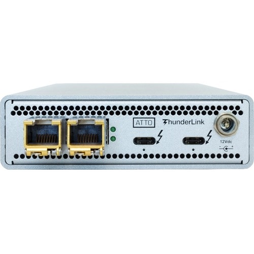 ATTO ThunderLink N3 3102T (RJ45 SFP+) - Thunderbolt 3 - 10 Gbit/s Data Transfer Rate - 2 Port(s) - 2 - Twisted Pair - 10GBase-T - Desktop - - TLN3-3102-T00