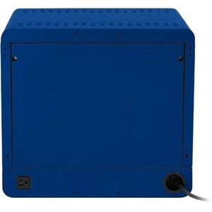Bretford CUBE Micro Station - Up to 14" Screen Support - 16.50" Height x 18.25" Width x 17" Depth - Countertop, Wall Mountable - Steel - Royal Blue - TVS10PAC-RB - Image 3
