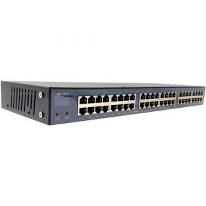 VisionTek PoE Injector - Gigabit 24 Port IEEE 802.3bt On Board OLED Managed PoE Injector - No Power supply - 55 V DC Input - 24 Gigabit PoE - 600015