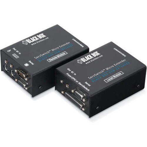 Black Box ServSwitch ACU3022A Micro KVM Console/Extender Kit - 1 Computer(s) - 150 ft Range - SXGA - 1280 x 1024 Maximum Video Resolution - 2 x Network - ACU3022A