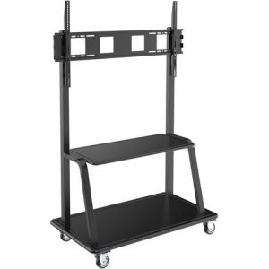 Eaton Tripp Lite Series Heavy-Duty Rolling TV Cart for 60" to 105" Flat-Screen Displays, Locking Casters, Black - Up to 105? Screen Support - 330.69 lb Load Capacity - DMCS60105XXDD