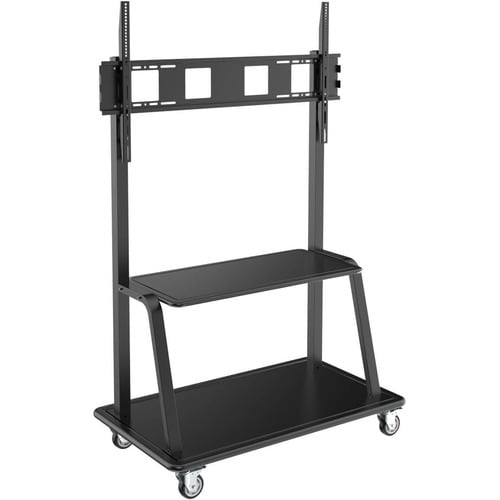 Eaton Tripp Lite Series Heavy-Duty Rolling TV Cart for 60" to 105" Flat-Screen Displays, Locking Casters, Black - Up to 105? Screen Support - 330.69 lb Load Capacity - DMCS60105XXDD