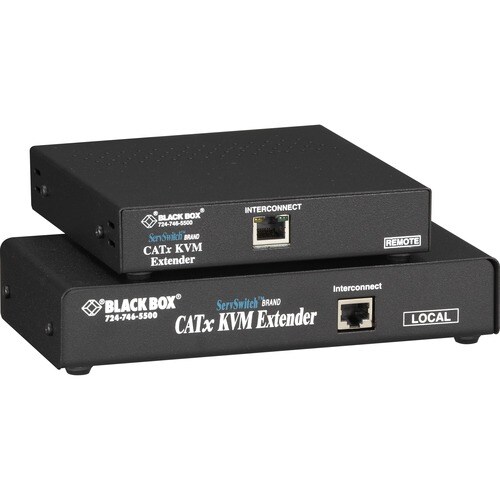 Black Box ServSwitch KVM Console/Extender - 1 Computer(s) - 1 Local User(s) - 1 Remote User(s) - 984.25 ft Range - UXGA - 1600 x 1200 Maximum Video - ACU2009A