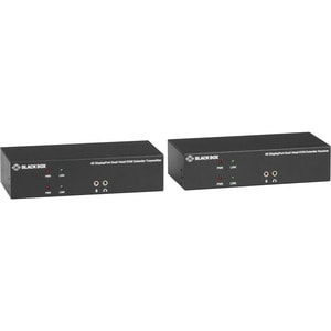 Black Box Corporatio 4K DP DH CATX KVM EXT DUAL-HEAD DISPLAYPORT USB 2.0 KVXLCDP-200