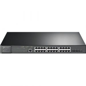 TP-Link TL-SG3428XMP -Jetstream 24 Port Gigabit Smart Managed L2+ PoE switch - 24 PoE+ Port @384W - 4 * 10GE SFP+ Slots - Omada SDN Integrated - IPv6 - TL-SG3428XMP