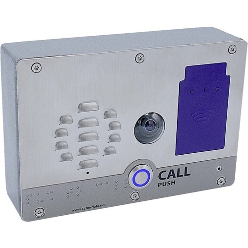 CyberData 011478 SIP h.264 Video Outdoor Intercom with RFID - Full-duplex - Outdoor 11478