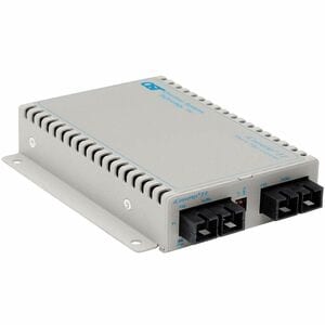 Omnitron Systems ICONVERTER 1000FF GIGABIT FIBER MM/SC TO SM/SC 12KM US AC WIDE WALL 8642-1-EW