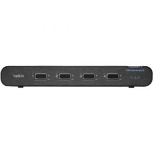 4-PORT SINGLE HEAD DP/HDMI TO DP/HDMI VIDEO SECURE DT KVM SW - F1DN104KVM-UN-4