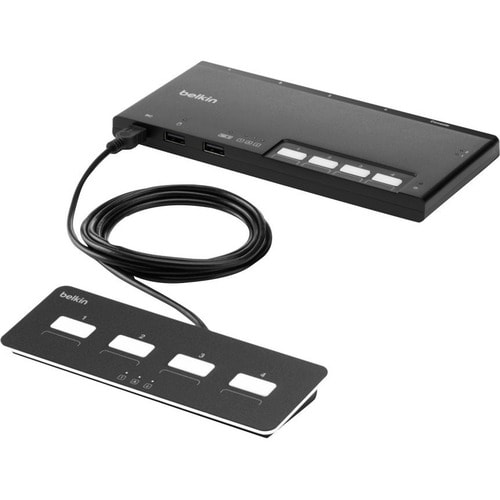 4-PORT DUAL HEAD DVI MODULAR SECURE KVM SWITCH PP4.0 W/REMOTE - F1DN204MOD-DD-4 - Image 2