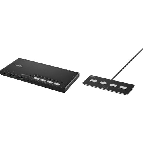 4-PORT DUAL HEAD HDMI MODULAR SECURE KVM SWITCH PP4.0 W/REMOTE - F1DN204MOD-HH-4