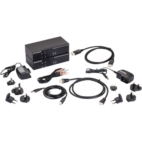 Black Box KVXLCHDP-200 KVM Extender - 2 Computer(s) - 1 Local User(s) - 328.08 ft Range - 4K - 3840 x 2160 Maximum Video Resolution - 4 x - KVXLCHDP-200