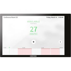 Crestron 7 in. Room Scheduling Touch Screen, Black Smooth - Black Smooth 6511329 - 6511329