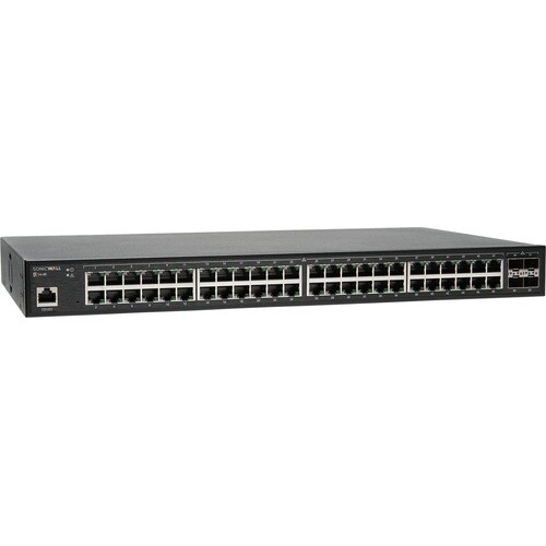 SonicWall SWS14-48 Switch with 1Year Support - 52 Ports - Manageable - Gigabit Ethernet, 10 Gigabit Ethernet - 1000Base-T, 10GBase-X - 2 Layer Supported - Modular - 44 - 02-SSC-8380 - Image 2