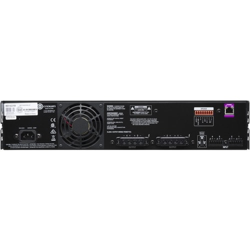 Crown CDi DriveCore 4|300 Amplifier - 1200 W RMS - 4 Channel - 0.4% THD - 20 Hz to 20 kHz - 350 W - Ethernet CRN-CDI4X300VMUS - Image 3