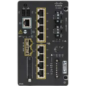 Cisco CERT REFURB CATALYST IE3300 W/8GE CU AND 2GE SFP MOD NE REMAN IE-3300-8T2S-E-RF