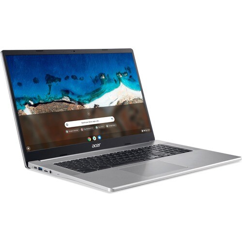 Acer CB317-1H-C994 17.3" Chromebook - Full HD - Intel Celeron N4500 - 4 GB - 64 GB Flash Memory - English (US) Keyboard - Sparkly Silver - 1920 - NX.AQ2AA.001 - Image 3