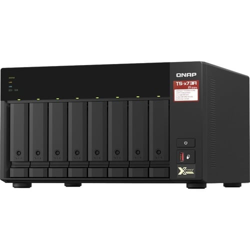 8-BAY NAS/ISCSI AMD RYZEN V1000 2X M.2NVME PCIE GEN3 2X 2.5GBE LAN - TS-873A-8G-US - Image 4