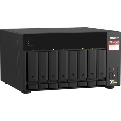 8-BAY NAS/ISCSI AMD RYZEN V1000 2X M.2NVME PCIE GEN3 2X 2.5GBE LAN - TS-873A-8G-US