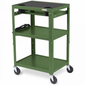 Bretford MIC Cart Mobile Teacher Cart - 4 Casters - Steel - 24" Width x 18" Depth x 42" Height - Grass MICC6-GRA - MICC6-GRA