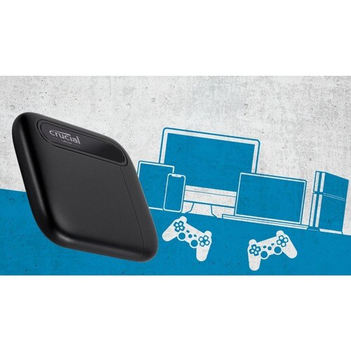 Crucial X6 4 TB Portable Solid State Drive - Internal - Desktop PC, Xbox One, MAC Device Supported - USB 3.1 (Gen 2) Type C - 540 MB/s - CT4000X6SSD9 - Image 7