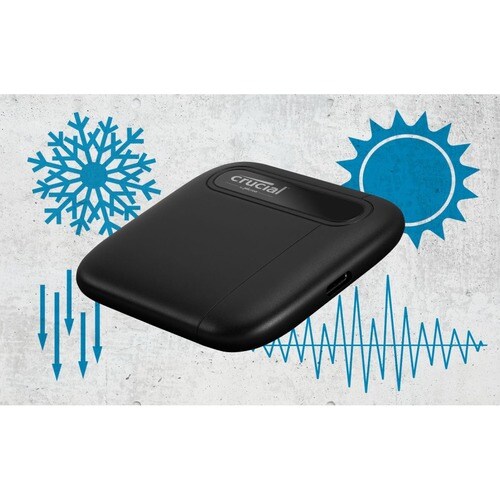 Crucial X6 4 TB Portable Solid State Drive - Internal - Desktop PC, Xbox One, MAC Device Supported - USB 3.1 (Gen 2) Type C - 540 MB/s - CT4000X6SSD9 - Image 8