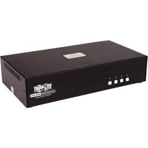 Tripp Lite by Eaton 4-Port Dual-Monitor Secure KVM Switch, HDMI, 4K, NIAP PP3.0, Audio, CAC, TAA - 4 Computer(s) - 1 Local User(s) - 3840 x 2160 - - B002A-UH2AC4