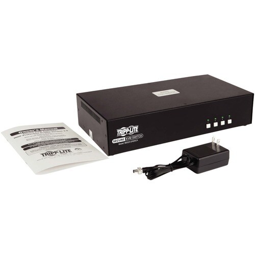 Tripp Lite by Eaton 4-Port Dual-Monitor Secure KVM Switch, HDMI, 4K, NIAP PP3.0, Audio, CAC, TAA - 4 Computer(s) - 1 Local User(s) - 3840 x 2160 - - B002A-UH2AC4 - Image 7