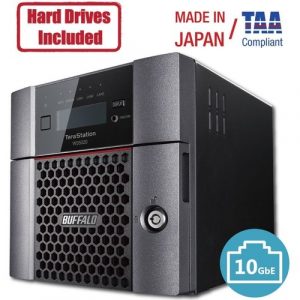 BUFFALO TeraStation WS5220 2-Bay Desktop Windows Server IoT 2019 NAS 8TB Hard Drives Included - Atom C3338 Dual-core (2 Core) 1.50 GHz - 2 x HDD Supported - - WS5220DN08S9