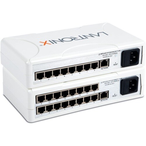 Lantronix EDS EDS3008PS Device Server - New - 512 MB - Twisted Pair - 1 x Network (RJ-45) - 8 - 10/100/1000Base-T - Gigabit Ethernet - Desktop, Wall - EDS3008PS1NS - Image 2