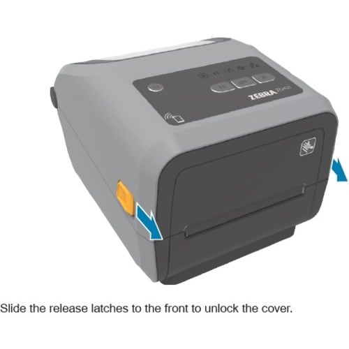Zebra ZD421c Desktop Thermal Transfer Printer - Monochrome - Label/Receipt Print - USB - USB Host - Bluetooth - Wireless LAN - Near Field Communication (NFC) - US - ZD4A042-C01W01EZ - Image 2