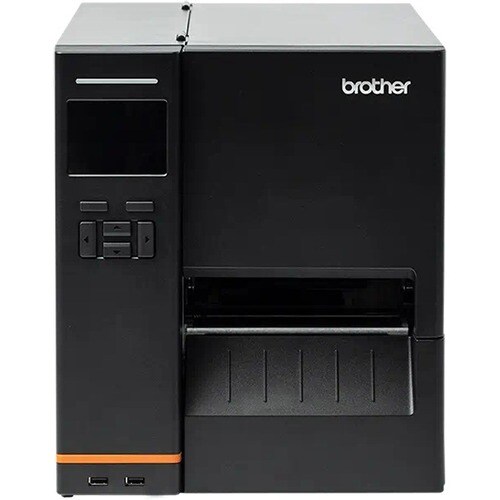 Brother TJ-4420TN Industrial Direct Thermal/Thermal Transfer Printer - Monochrome - Label Print - USB - Serial - Black - Display Screen - 83.33 ft Print Length x 4.09" - TJ4420TN - Image 2