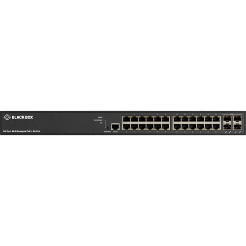 Black Box LPB3000 Ethernet Switch - 24 Ports - Manageable - Gigabit Ethernet, 10 Gigabit Ethernet - 10/100/1000Base-T, 10GBase-X - 2 Layer Supported - Modular - 370 W - LPB3028A - Image 3