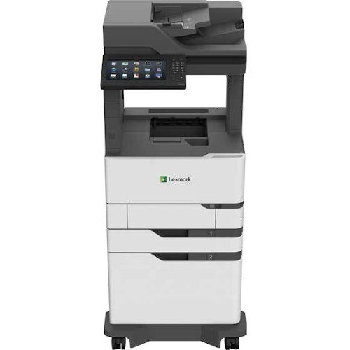 Lexmark MX822adxe Laser Multifunction Printer – Monochrome – TAA Compliant – Copier/Fax/Printer/Scanner – 55 ppm Mono Print – 2400 x 600 dpi Print – Automatic Duplex Print – - 25BT601 - Image 2