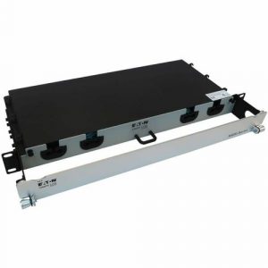 Eaton Tripp Lite Series Preloaded Fiber Panel, 1U - 2x (12x LC/LC Duplex M/M) 24F Trunk Cables, OM4 Multimode, 10 m (32.8 ft.) - 24 x Duplex - - N48M-2L24L-10