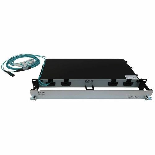 Eaton Tripp Lite Series Preloaded Fiber Panel, 1U - 2x (24F MTP/MPO-PC to 12x LC Duplex F/M) 24F Trunk Cables, OM4 Multimode, 10 m (32.8 ft.) - 12 - N48M-2M24L12-10 - Image 4