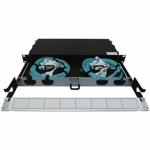 Eaton Tripp Lite Series Preloaded Fiber Panel, 1U - 2x (24F MTP/MPO-PC to 12x LC Duplex F/M) 24F Trunk Cables, OM4 Multimode, 10 m (32.8 ft.) - 12 - N48M-2M24L12-10 - Image 5