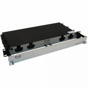 Eaton Tripp Lite Series Preloaded Fiber Panel, 1U - 2x (24F MTP/MPO-PC to 12x LC Duplex F/M) 24F Trunk Cables, OM4 Multimode, 20 m (65.6 ft.) - 12 - N48M-2M24L12-20