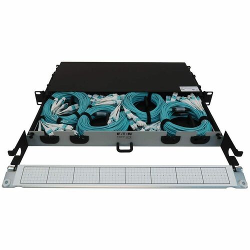 Eaton Tripp Lite Series Preloaded Fiber Panel, 1U - 4x (8x LC/LC Duplex M/M) 16F Trunk Cables, OM4 Multimode, 10 m (32.8 ft.) - 4 x Duplex - - N48M-4L16L-10 - Image 4