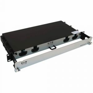 Eaton Tripp Lite Series Preloaded Fiber Panel, 1U - 4x (8x LC/LC Duplex M/M) 16F Trunk Cables, OM4 Multimode, 10 m (32.8 ft.) - 4 x Duplex - - N48M-4L16L-10