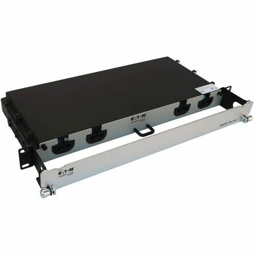 Eaton Tripp Lite Series Preloaded Fiber Panel, 1U - 4x (8x LC/LC Duplex M/M) 16F Trunk Cables, OM4 Multimode, 10 m (32.8 ft.) - 4 x Duplex - - N48M-4L16L-10