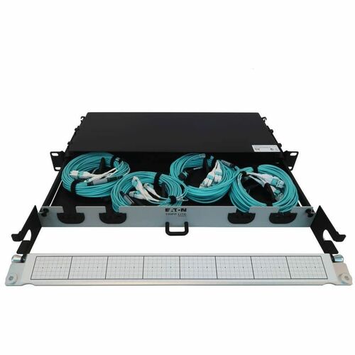 Eaton Tripp Lite Series Preloaded Fiber Panel, 1U - 4x (12F MTP/MPO-PC to 4x LC Duplex F/M) 8F Trunk Cables, OM4 Multimode, 10 m (32.8 ft.) - 4 - N48M-4M8L4-10 - Image 4