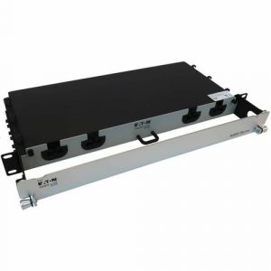 Eaton Tripp Lite Series Preloaded Fiber Panel, 1U - 4x (12F MTP/MPO-PC to 4x LC Duplex F/M) 8F Trunk Cables, OM4 Multimode, 10 m (32.8 ft.) - 4 - N48M-4M8L4-10